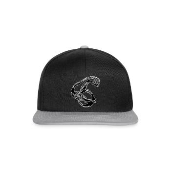 BIZEPS ARM DESIGN - Snapback Cap - black/grey - Front