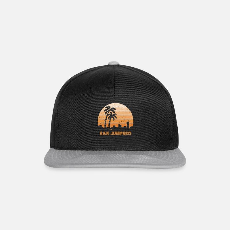 Coucher de soleil rétro Junipero - Casquette snapback - noir/gris