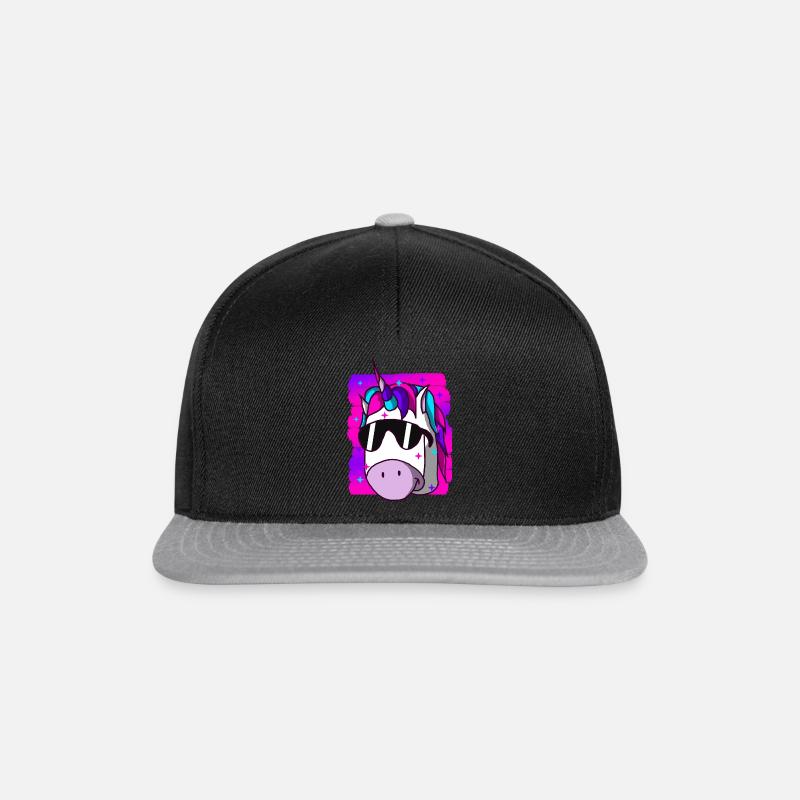 Licorne - Casquette snapback - noir/gris