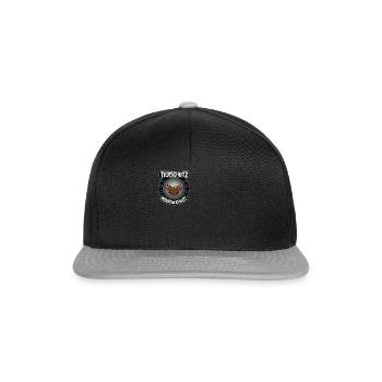 Schmetterling Tierschutz Butterfly - Snapback Cap - Schwarz/Grau - Vorne