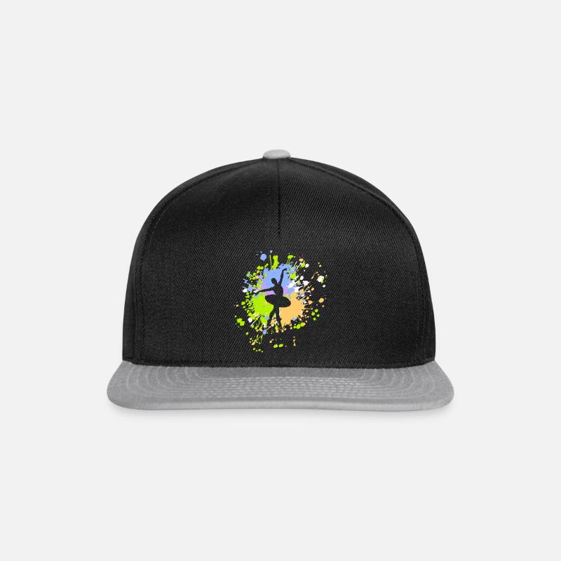 Dance Ballet Color Splash - Snapback Cap - Schwarz/Grau