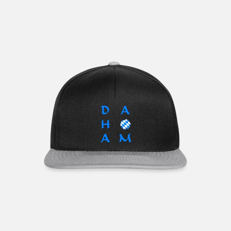 Dahoam in Bayern - Snapback Cap - Schwarz/Grau