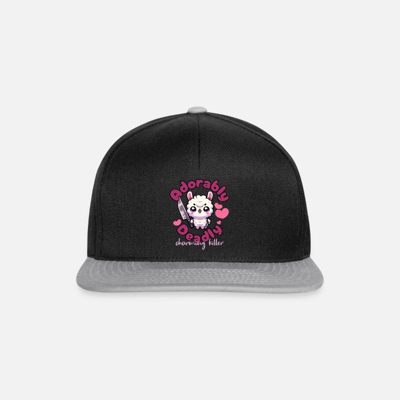 entzückend tödlich - Snapback Cap - Schwarz/Grau