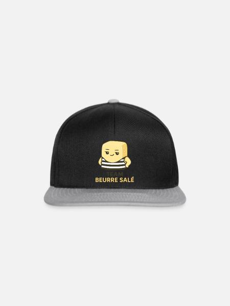 Team mit gesalzener Butter - Snapback Cap - Schwarz/Grau