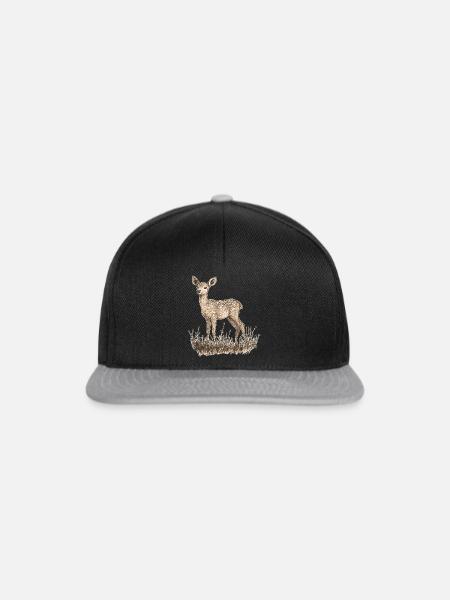 Reh - Snapback Cap - Schwarz/Grau