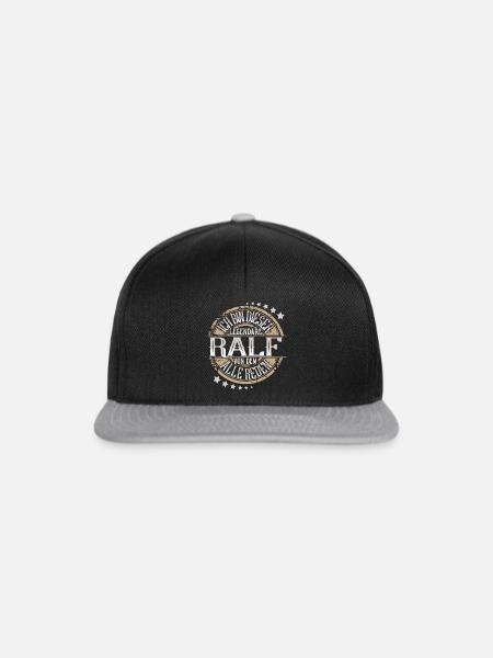 Ralf - Snapback Cap - Schwarz/Grau