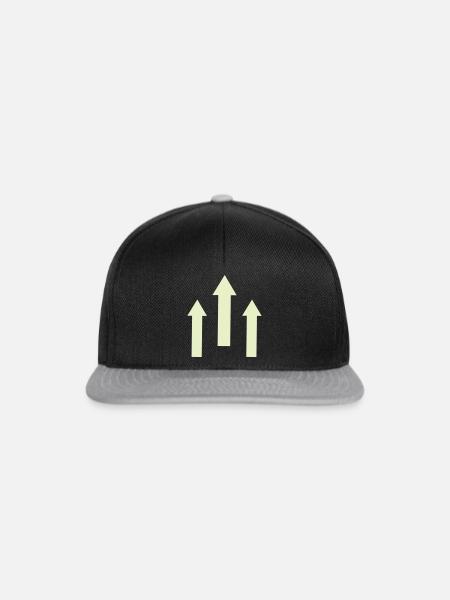 Pfeile Trio - Snapback Cap - Schwarz/Grau