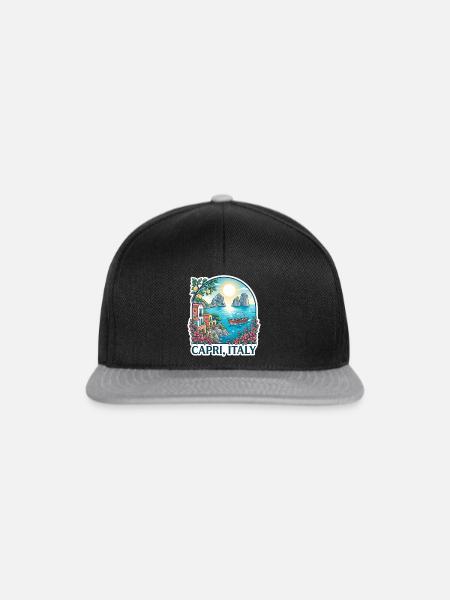 Capri Italy - Snapback Cap - Schwarz/Grau