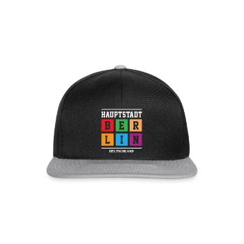Hauptstadt Berlin - Snapback Cap - Schwarz/Grau - Vorne