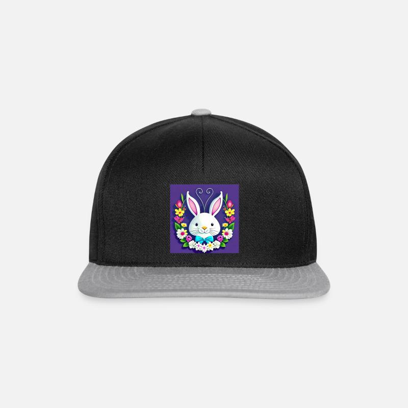 Bunnies for Easter - Snapback Cap - black/grey