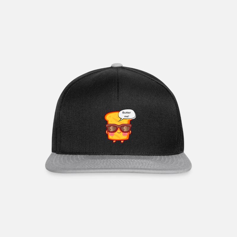Butter me - Snapback Cap - Schwarz/Grau