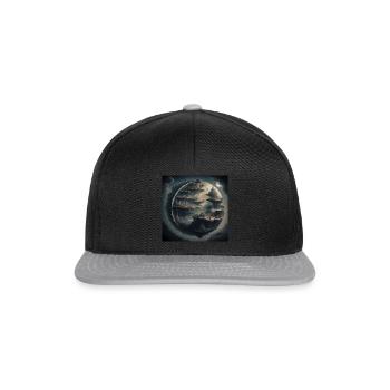 Fantasy world - Snapback Cap - Schwarz/Grau - Vorne