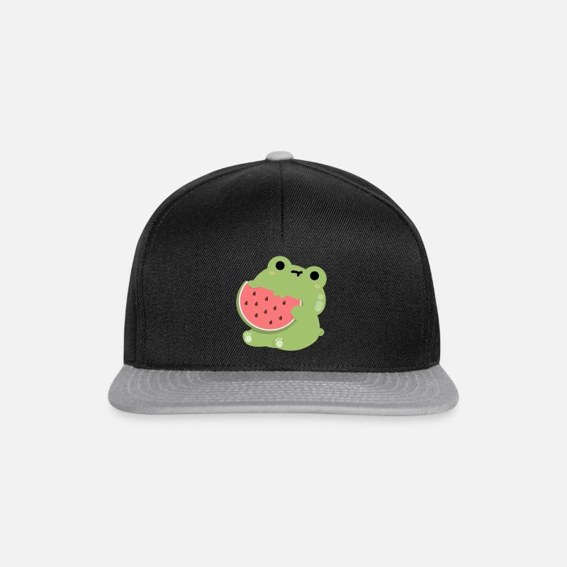 Frog Watermelon - Snapback Cap - black/grey