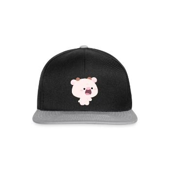 Cow Feeding Love Part 2 - Snapback Cap - black/grey - Front