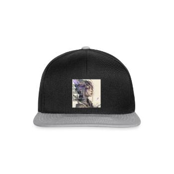 Exercise eat right and die anyway - Snapback Cap - Schwarz/Grau - Vorne