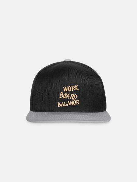 work board balance - Snapback Cap - Schwarz/Grau
