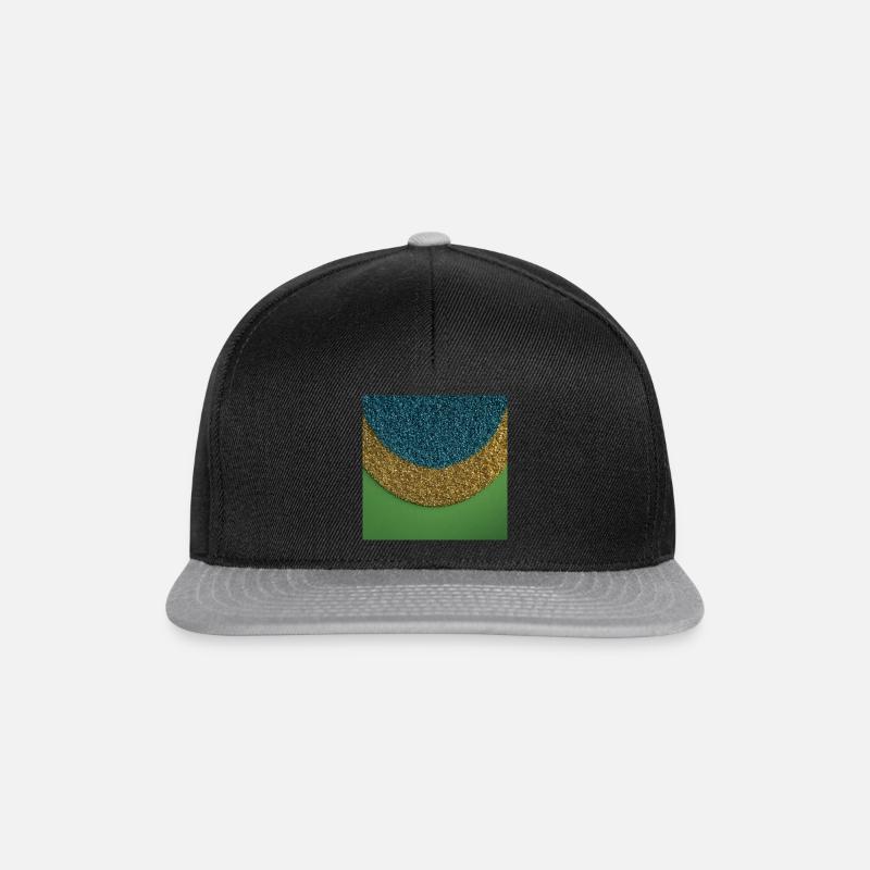 Pastell-Abstrakt. Schlicht und elegant. - Snapback Cap - Schwarz/Grau