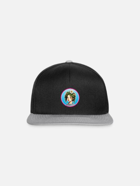 Flower Gril Posse - Snapback Cap - Schwarz/Grau