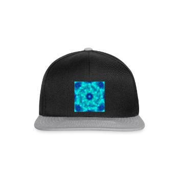 Infinity Meeresblau - Snapback Cap - Schwarz/Grau - Vorne