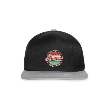 L'unique l'originale Mamou l'exceptionnelle Cadeau - Casquette snapback - noir/gris - Devant