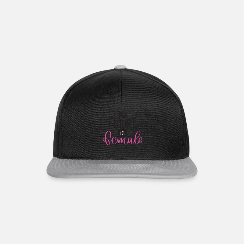 The future female - Snapback Cap - Schwarz/Grau