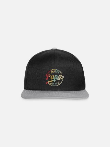 Bester Papa der Welt. - Snapback Cap - Schwarz/Grau