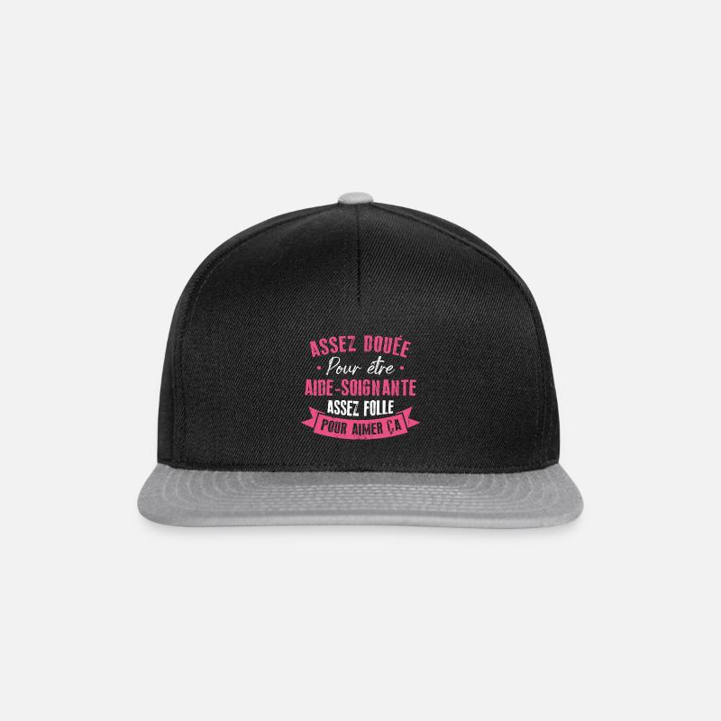 Assez douée pour devenir aide-soignante - Casquette snapback - noir/gris