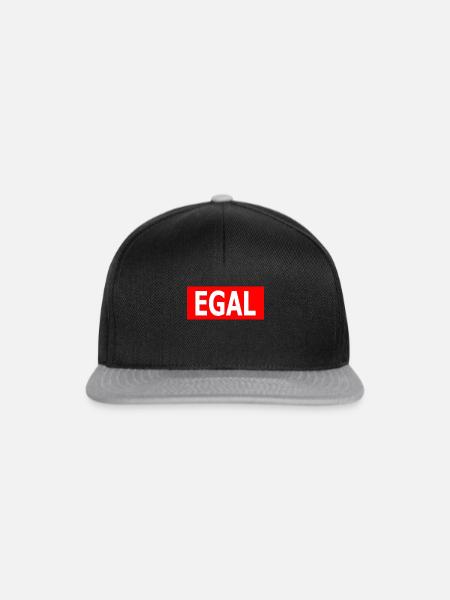 EGAL - Snapback Cap - Schwarz/Grau