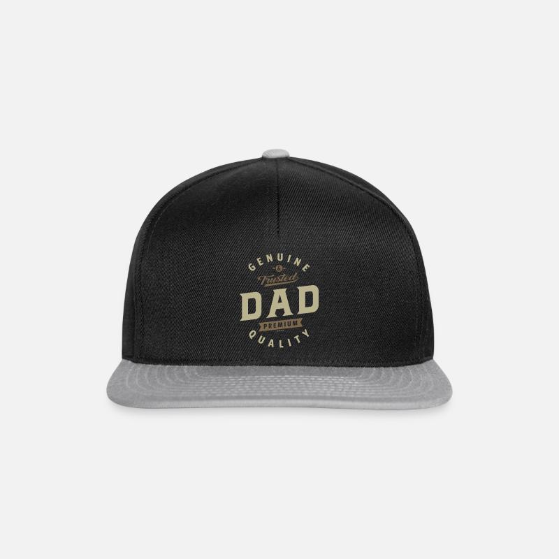 Papa authentique - Casquette snapback - noir/gris