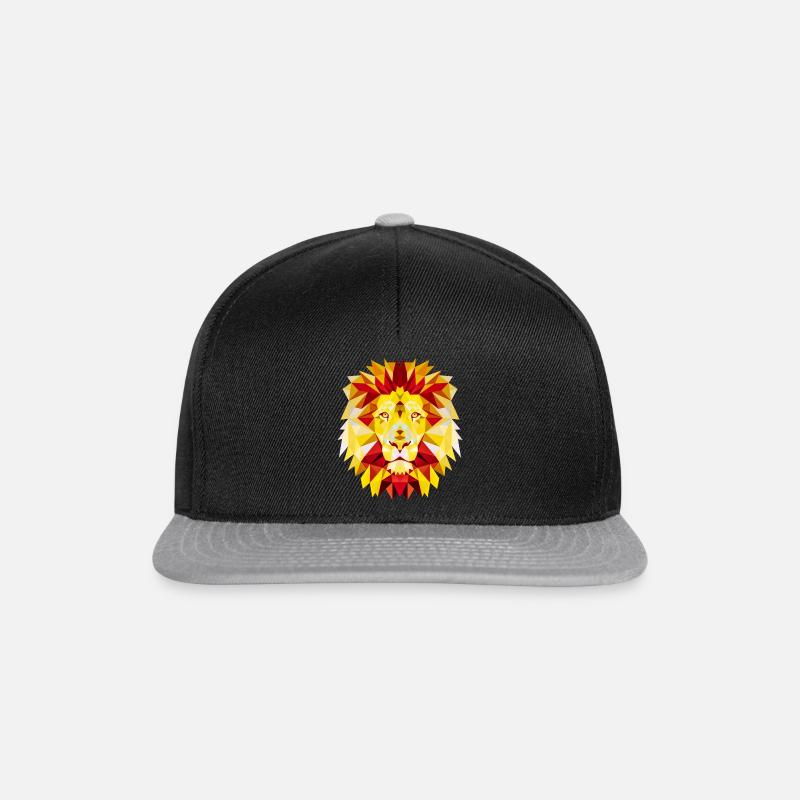 Löwe - Snapback Cap - Schwarz/Grau