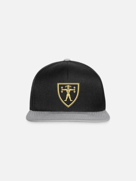 Wikinger Hanteltraining - Snapback Cap - Schwarz/Grau