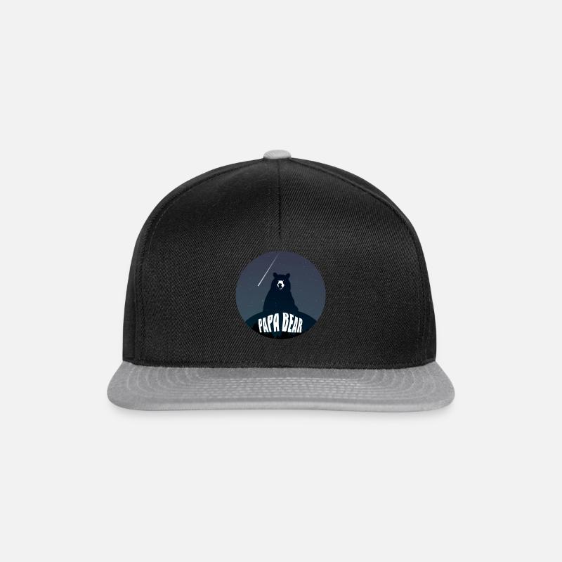 papa Ours - Casquette snapback - noir/gris