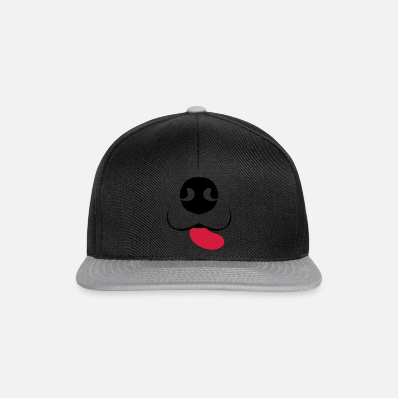Dog snout - Snapback Cap - black/grey
