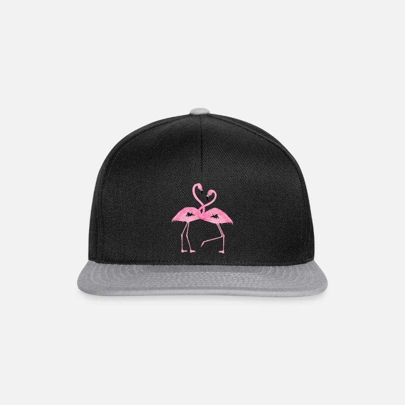 flamant pink design - Snapback Cap - Schwarz/Grau