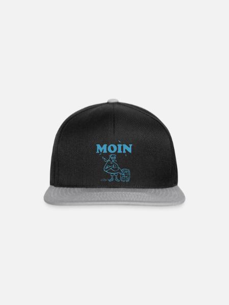 An der Küste - Snapback Cap - Schwarz/Grau