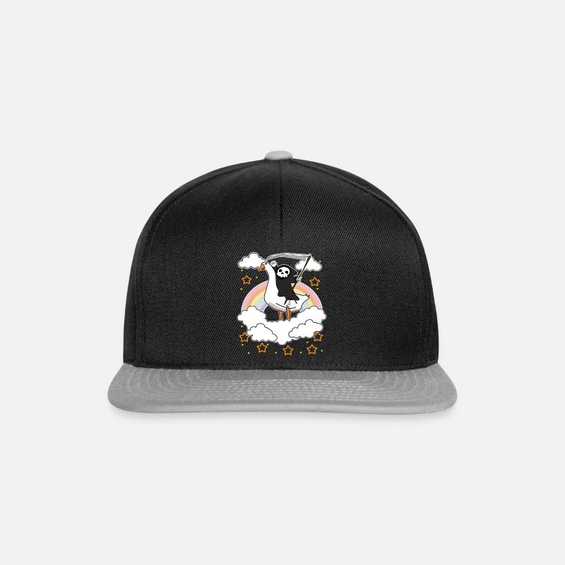 Grim Reaper Dead Goose Duck Halloween Costume - Snapback Cap - black/grey