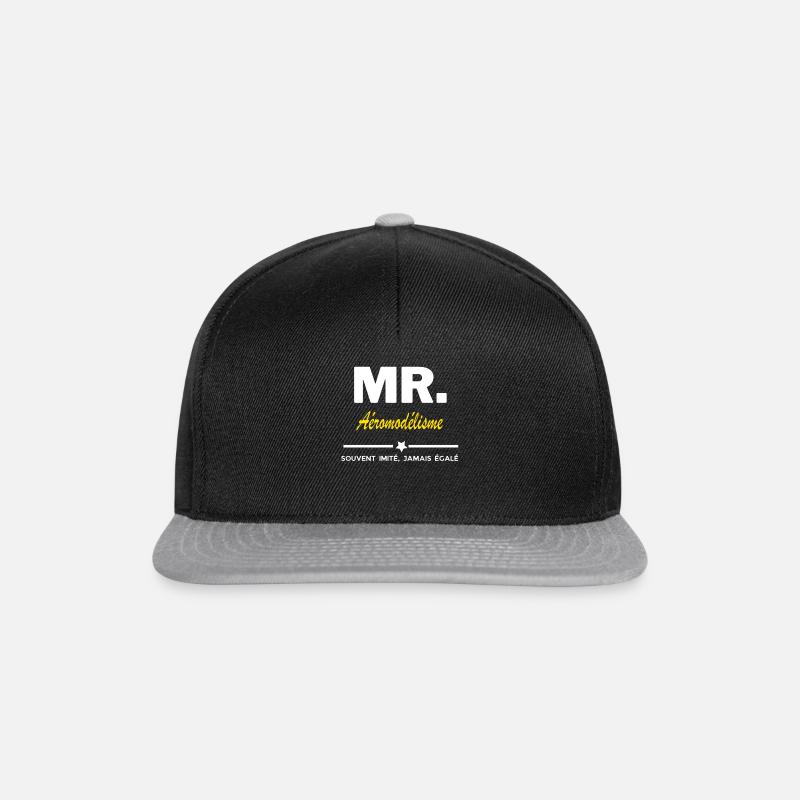 MR souvent imité jamais égalé Aéromodélisme - Casquette snapback - noir/gris