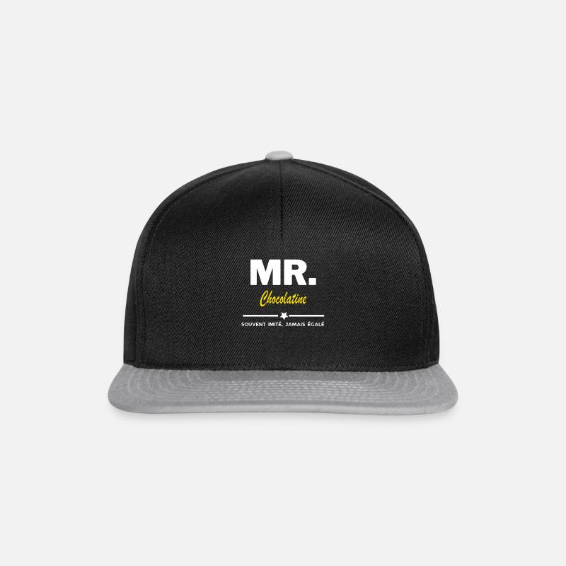 MR. souvent imité, jamais égalé Chocolatine - Casquette snapback - noir/gris