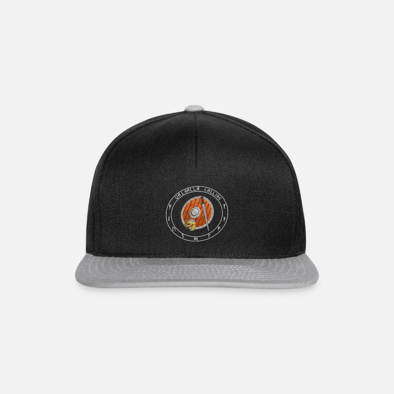 Wikinger Valhalla Calling - Snapback Cap - Schwarz/Grau