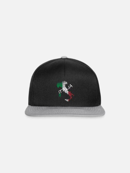 Italia italia - Snapback Cap - Schwarz/Grau