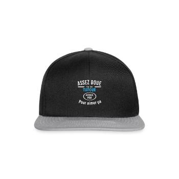 Assez doue pour etre TATOUE - Casquette snapback - noir/gris - Devant
