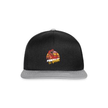 Finally 1st Grade, First Grader - Snapback Cap - black/grey - Front