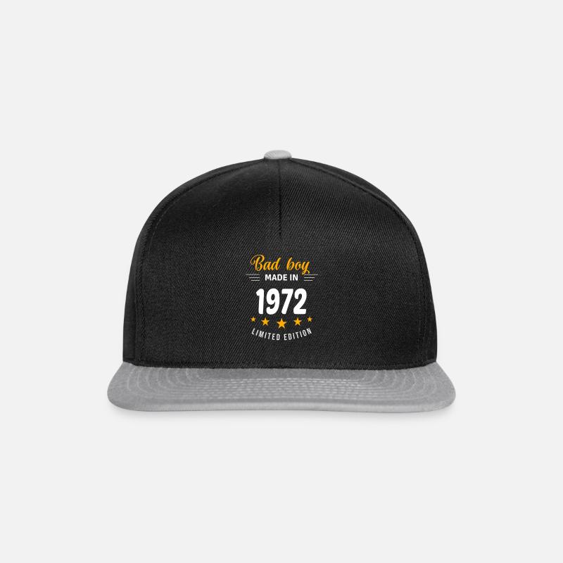 Bad boy made in 1972 - Snapback Cap - black/grey