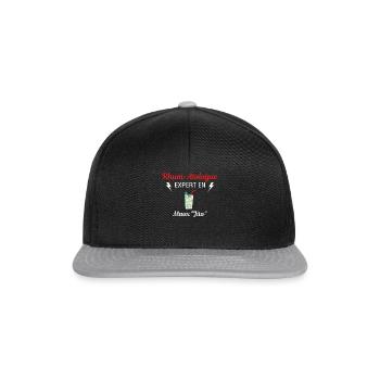 Rhum-Atologue - Casquette snapback - noir/gris - Devant