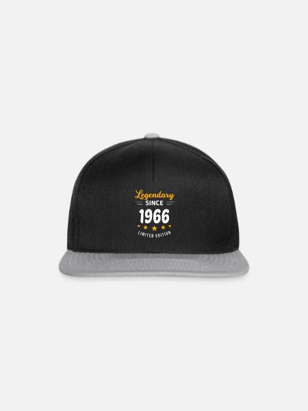 Legendär seit 1966 - Snapback Cap - Schwarz/Grau