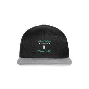 Rhum-Atologue - Casquette snapback - noir/gris - Devant
