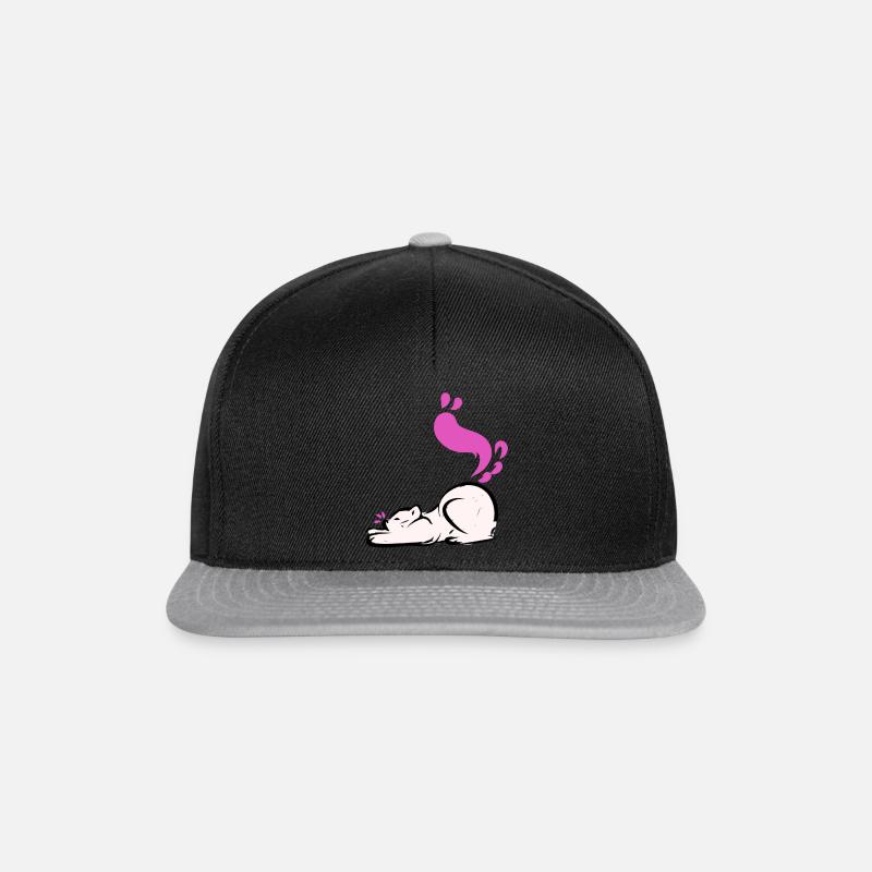 Kitty stretching - Snapback Cap - Schwarz/Grau