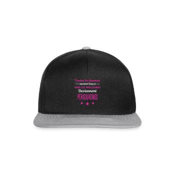 femmes naissent les meilleurs Périgourdines - Casquette snapback - noir/gris - Devant