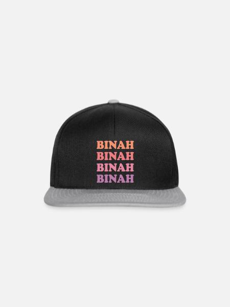 Binah - Snapback Cap - Schwarz/Grau