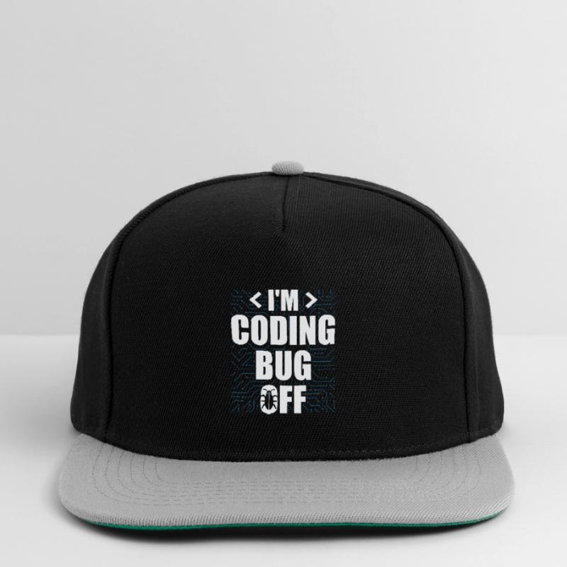 Ich bin Coding Bug Off It Specialists Software Snapback Cap